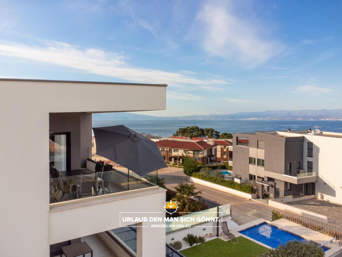 Penthouse Panorama Deluxe In Malinska Apartment Luaran gambar