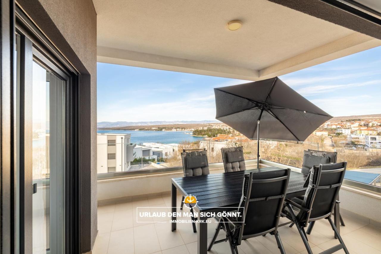 Penthouse Panorama Deluxe In Malinska Apartment Luaran gambar