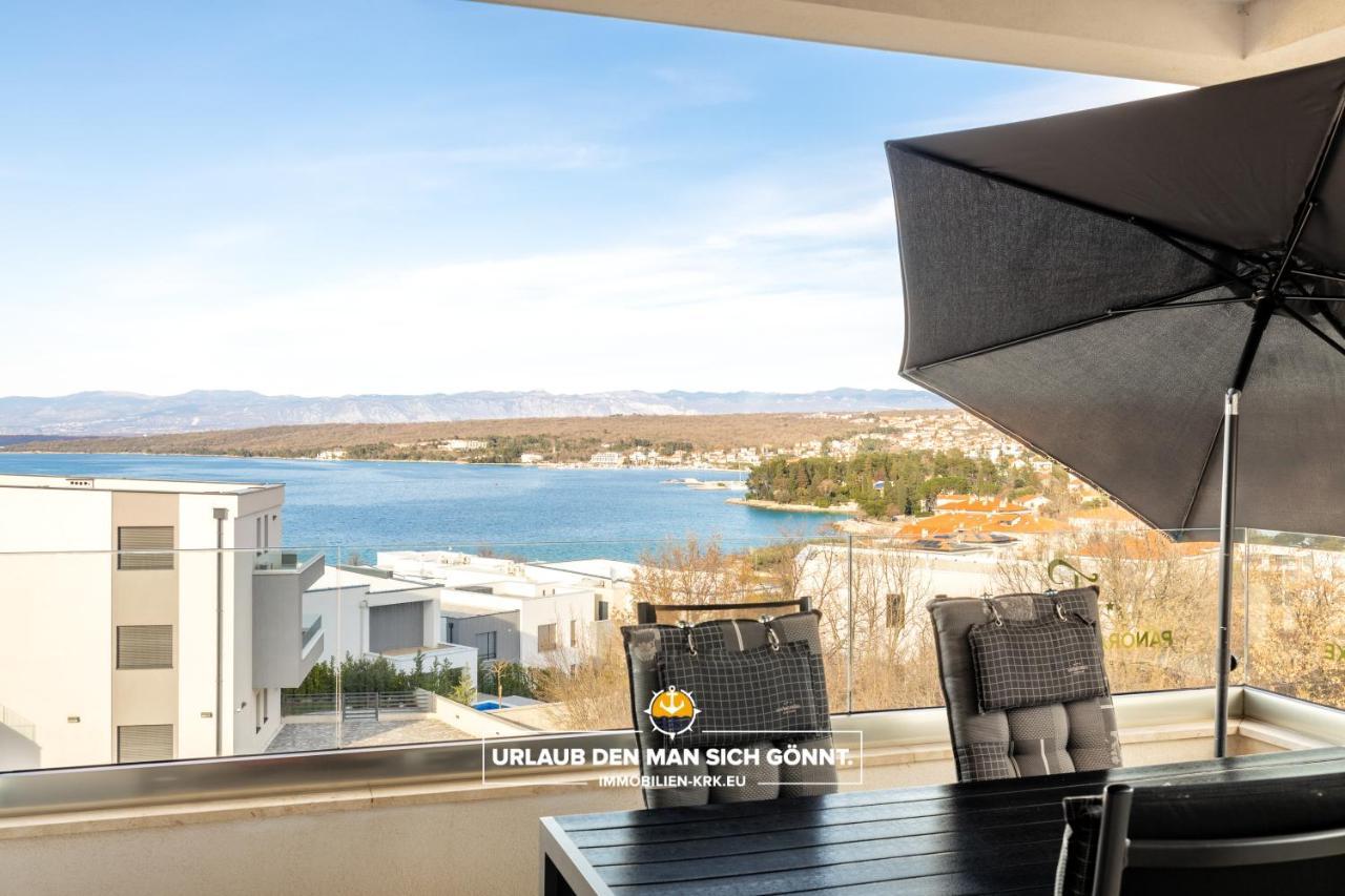 Penthouse Panorama Deluxe In Malinska Apartment Luaran gambar
